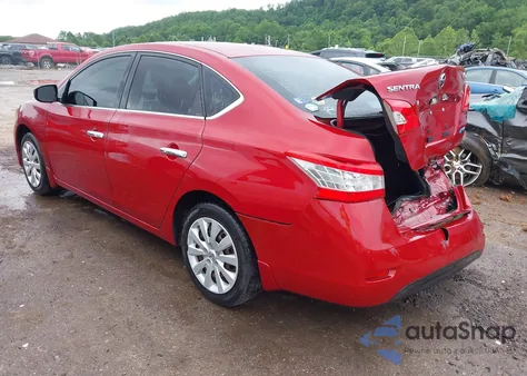 2014 Nissan Sentra Fe+ S/Fe+ Sv/S/Sl/Sr/Sv z USA, uszkodzony, nr VIN 3N1AB7AP8EL643082